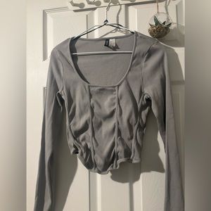 DIVDED LONG SLEEVE TOP H&M